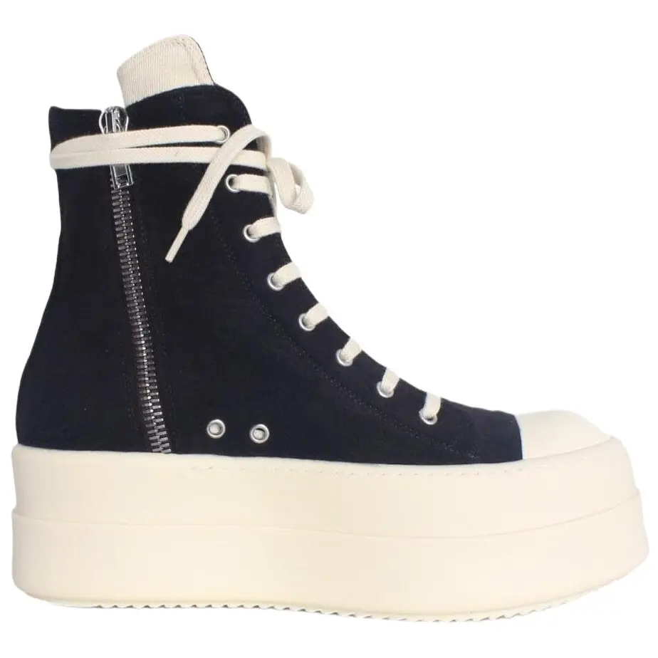 Rick Owens DRKSHDW Высокие скейтерские кроссовки мужские черные — фото 3