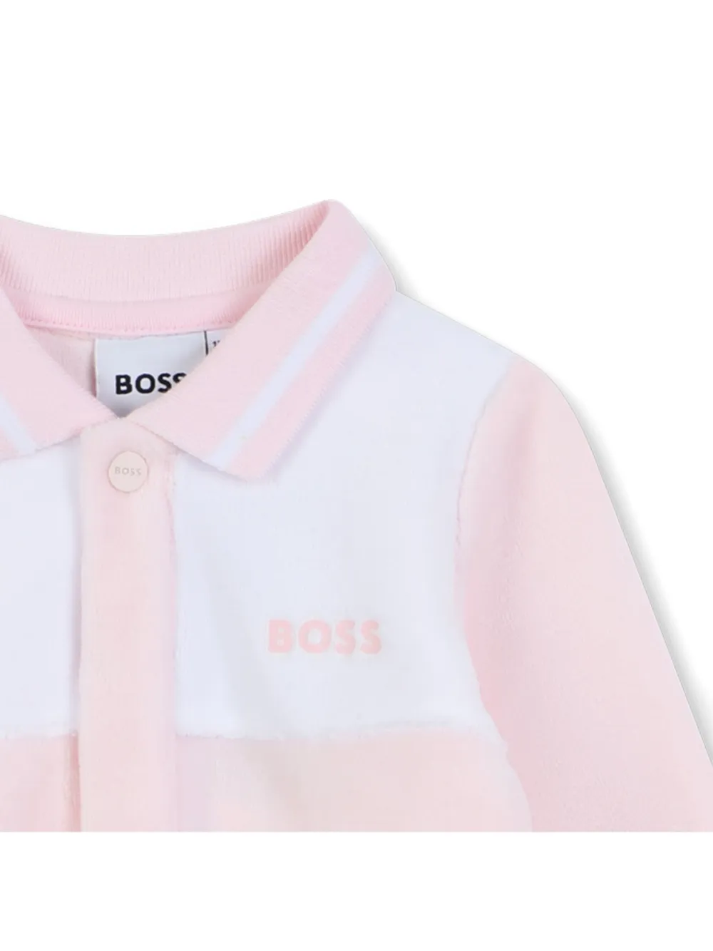 Пижама с воротником поло BOSS Kidswear, розовый — фото 3