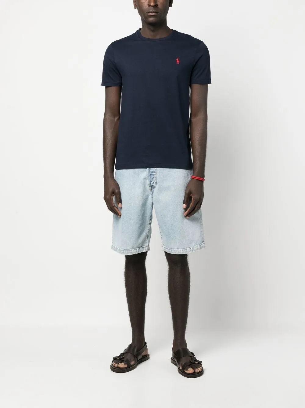Футболка с вышитым логотипом POLO RALPH LAUREN, синий — фото 2
