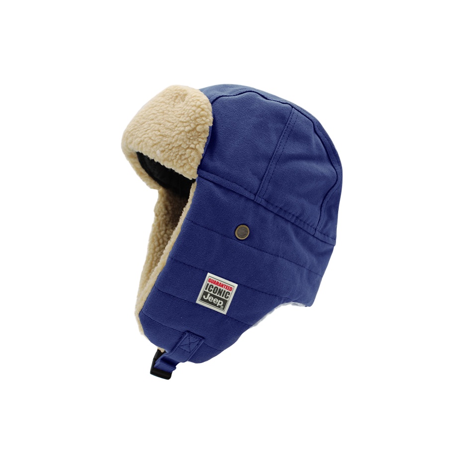 

Шапка-треух Unisex Jeep, темно-синий sherpa