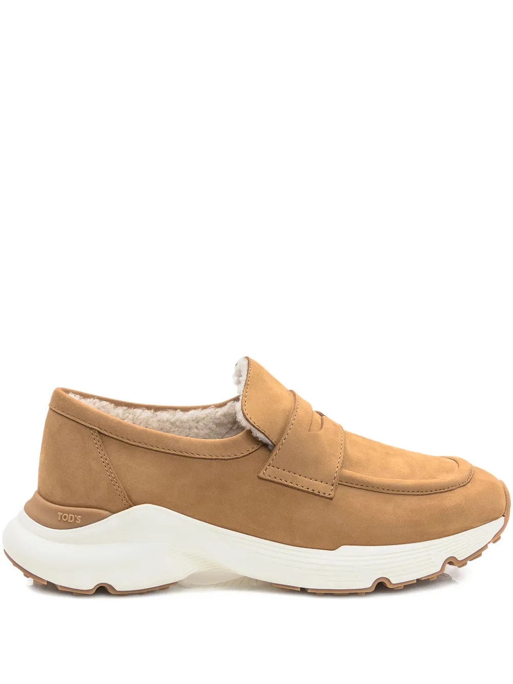 Лоферы на подкладке из овчины Tod'S, коричневый