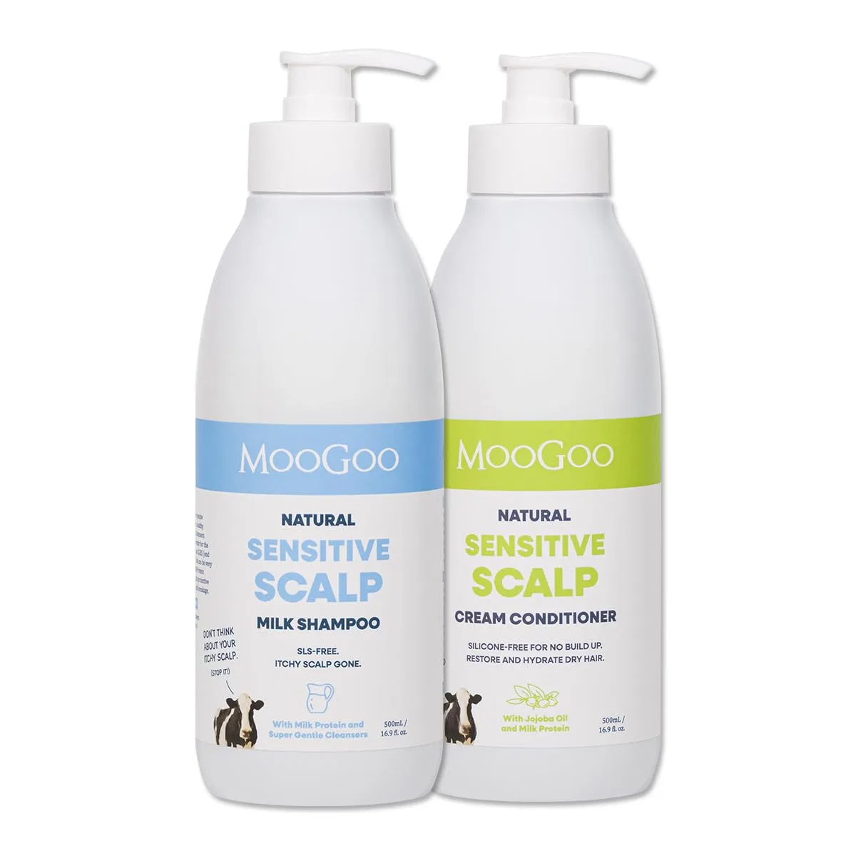 Натуральный молочный шампунь и крем-кондиционер MooGoo Moogoo