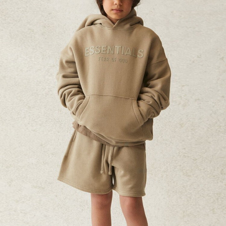 Детская толстовка Fear Of God Essentials, цвет Moss — фото 3