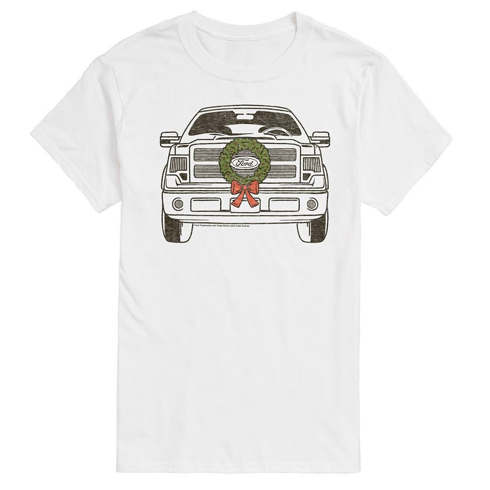

Мужская футболка Ford F150 с рисунком венка Licensed Character, белый