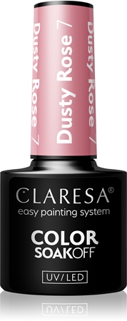 

Гибридный лак для ногтей Claresa SoakOff UV/LED Color Dusty Rose, 7 5 g