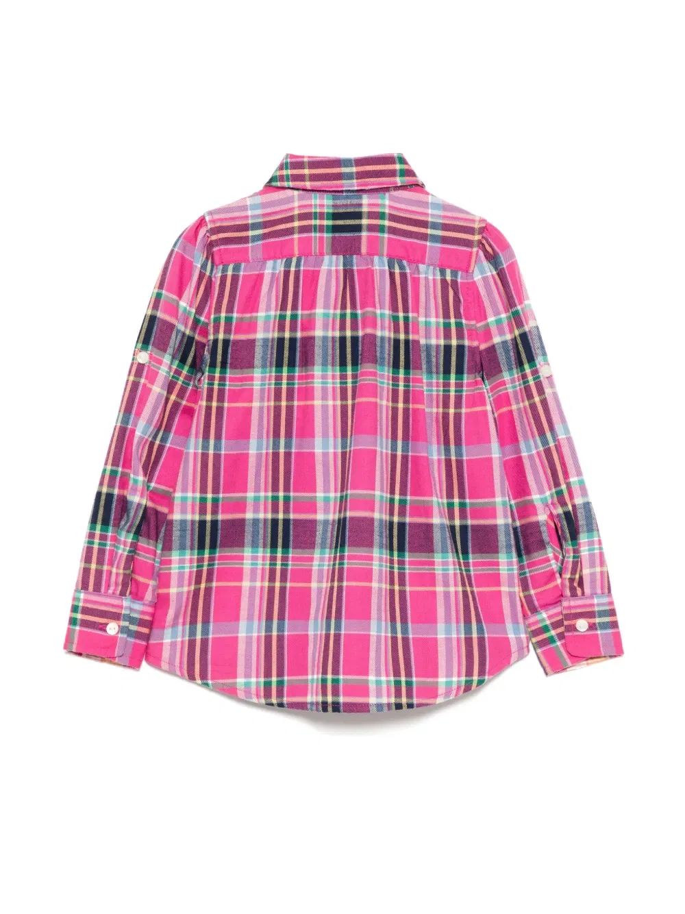 Рубашка в клетку Polo Ralph Lauren Kids, розовый — фото 2