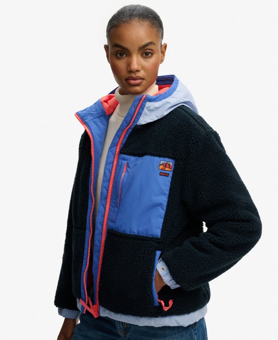 

Флисовая куртка Superdry Die Vintage Sherpa, Blue