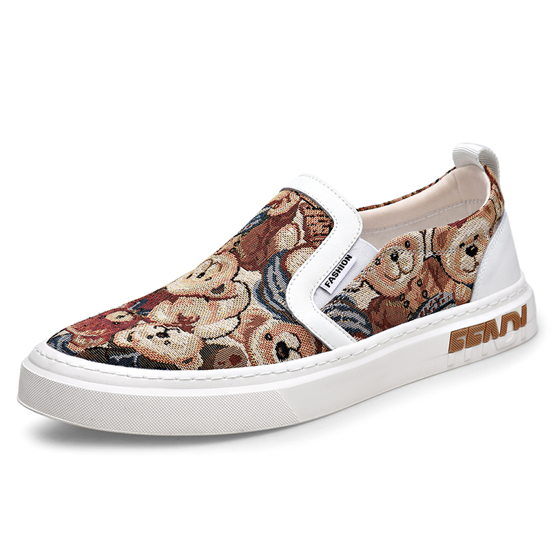 

Низкие повседневные туфли мужские ZUOSAISI, Floral Black
