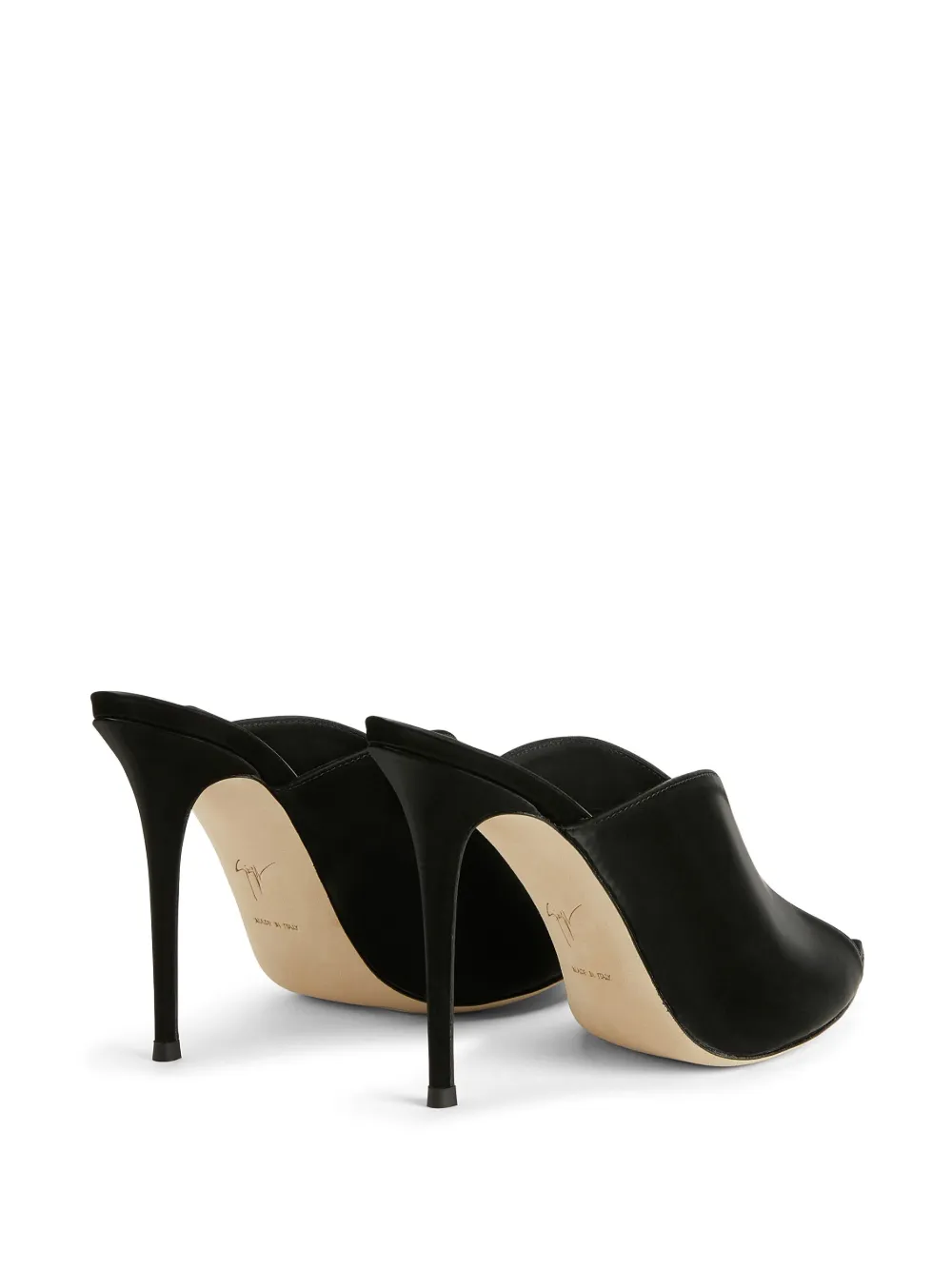 Мюли Intriigo Muse 105 с заостренным носком Giuseppe Zanotti, черный — фото 3
