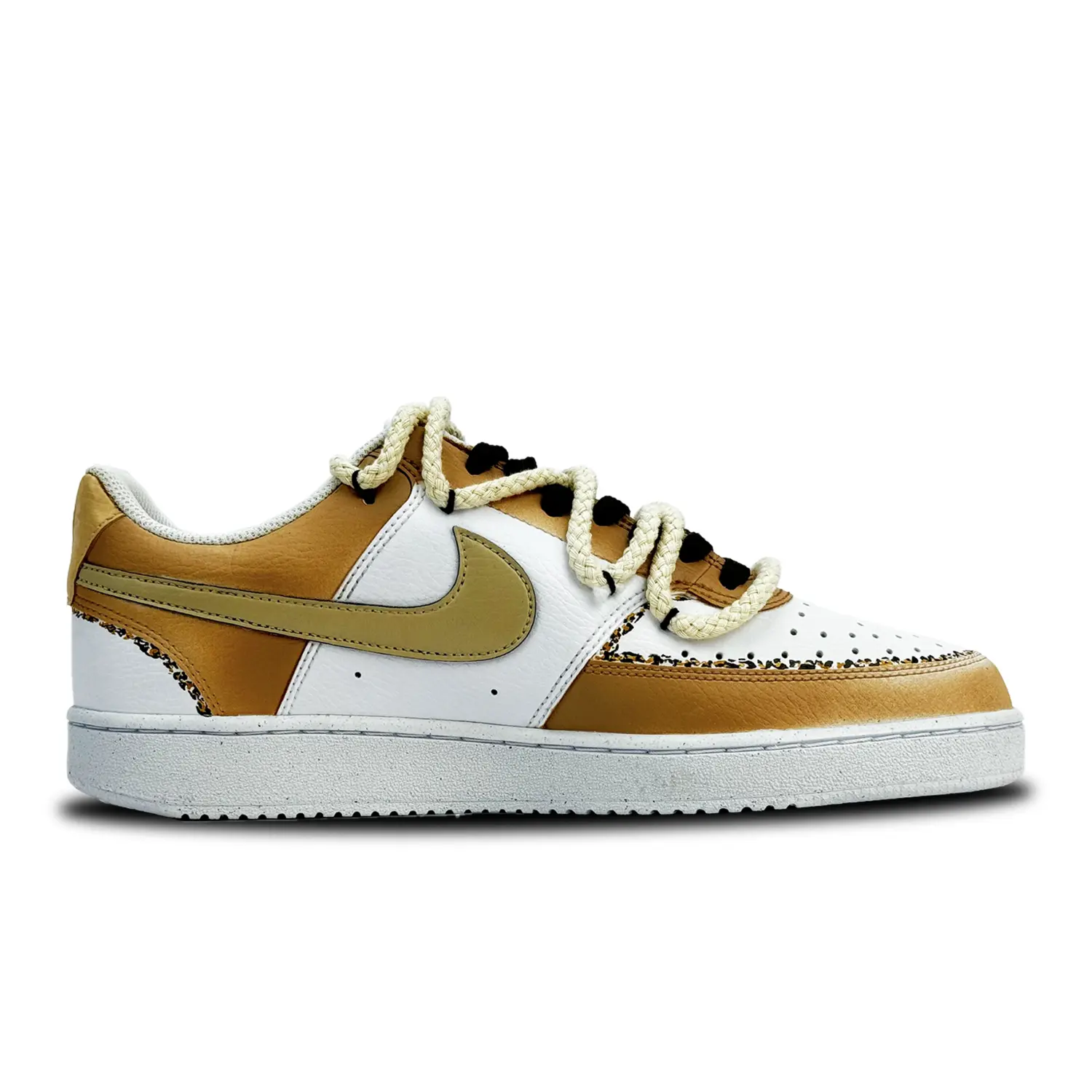 

Кроссовки Nike Court Vision 1 Skateboarding Shoes Men Low-top Brown/white, коричневый