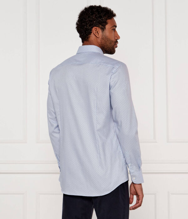 Рубашка кошула h-hank-kent-c1-214 Slim fit Boss, синий — фото 3
