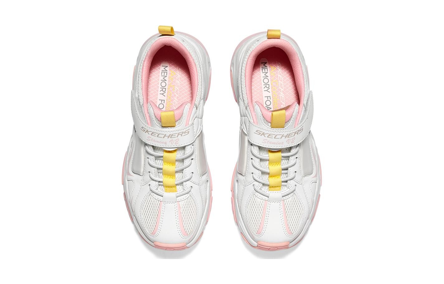 Кроссовки Stamina V2 Kids Lifestyle GS Low-top White/Powder Skechers — фото 4