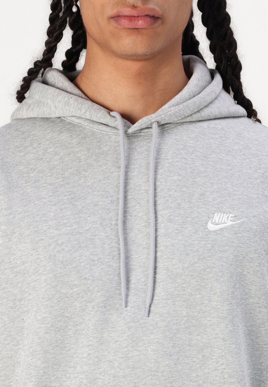 Толстовка Nike Sportswear CLUB , Dark Grey Heather Light Smoke Grey White/Grey — фото 4