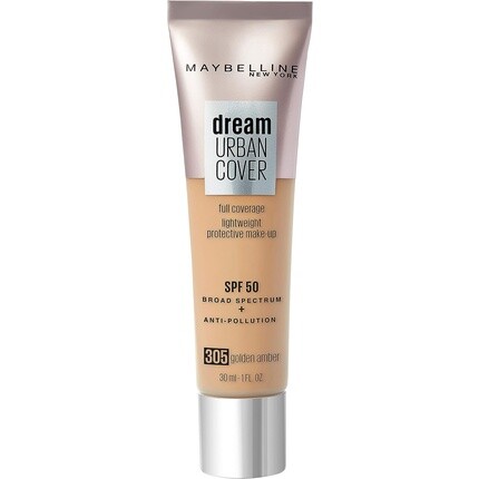 

Maybelline Dream Urban Cover Универсальный защитный макияж SPF 50 305 Золотой янтарь 30 мл Maybelline New York