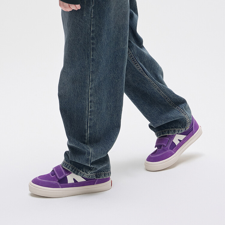 Детские холщовые туфли Stick Light Kids Low-top Purple Vision Street Wear, фиолетовый — фото 4