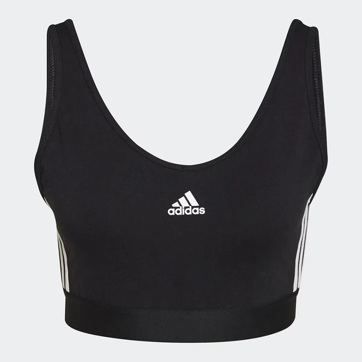

Женская футболка Adidas Essentials с тремя полосками, черный