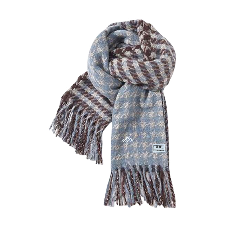 

Шарф из полиэстера унисекс Jeep, коричневый