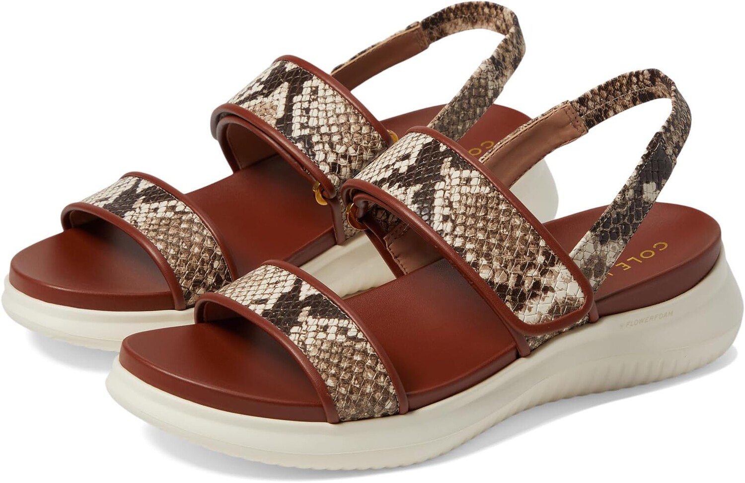 Сандалии Cole Haan Zerogrand Meritt Sandals, цвет Sandollar Snake Print/Birch