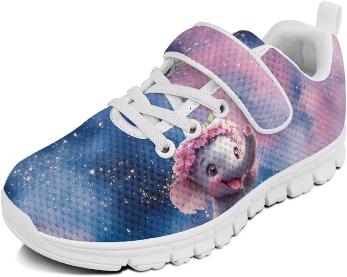 

Беговые кроссовки для девочек, теннисные кроссовки на шнуровке, детская спортивная обувь Cugasmaru, Elephant Space