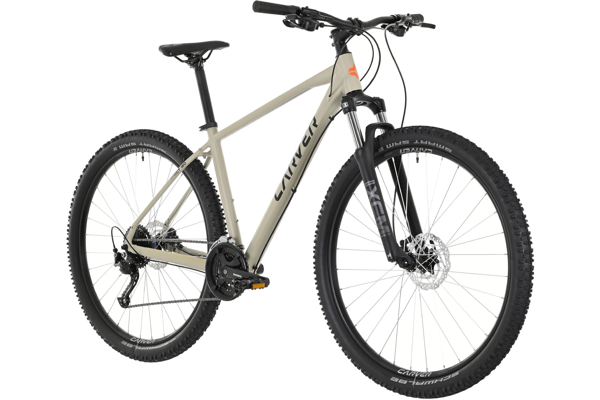 Горный велосипед Carver Strict 120 - 29 дюймов - Diamant - 2024, цвет Beige|sand/black/orange — фото 3