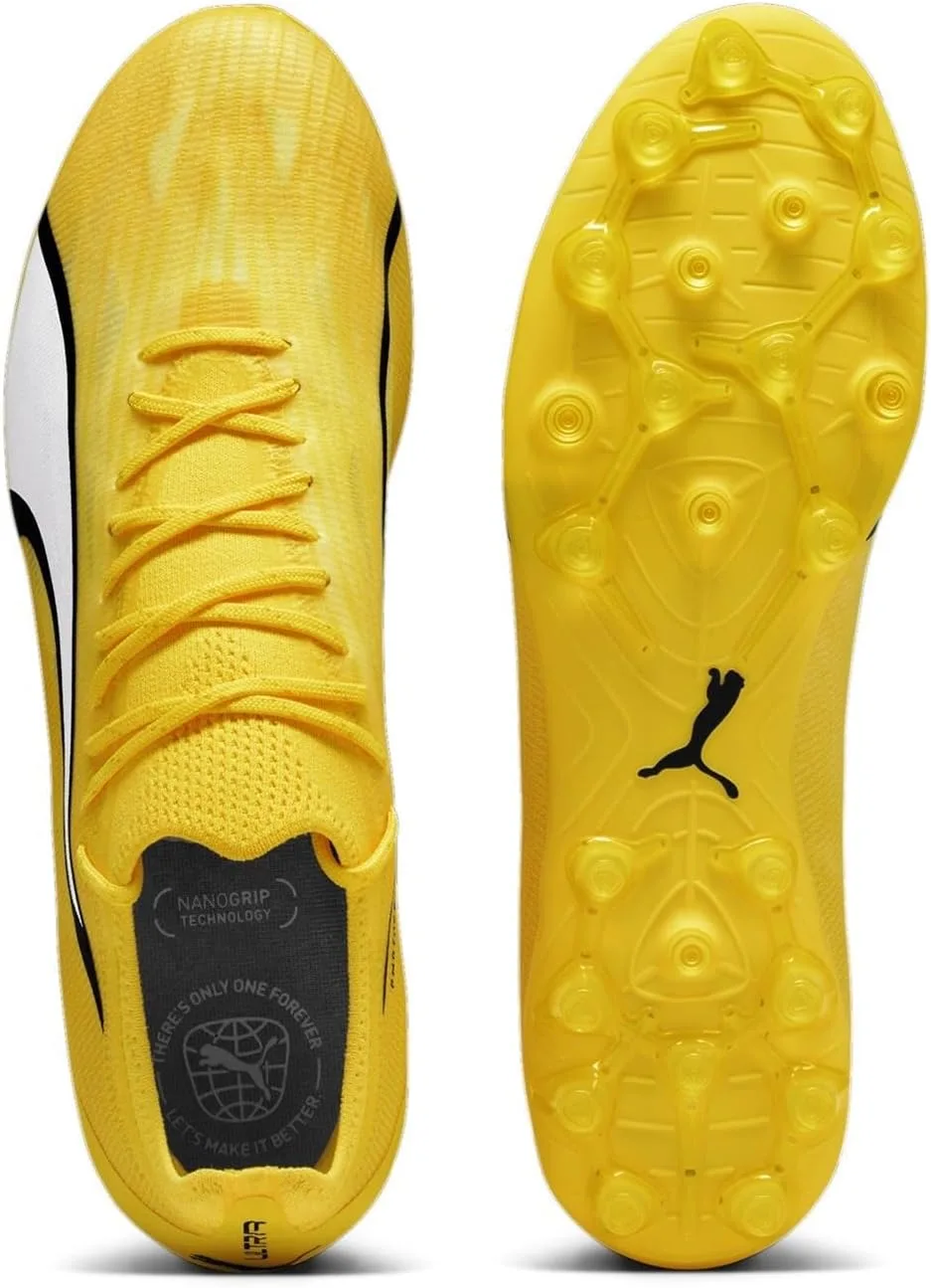Спортивные кроссовки PUMA Unisex Ultra Ultimate MG, белый/черный — фото 3