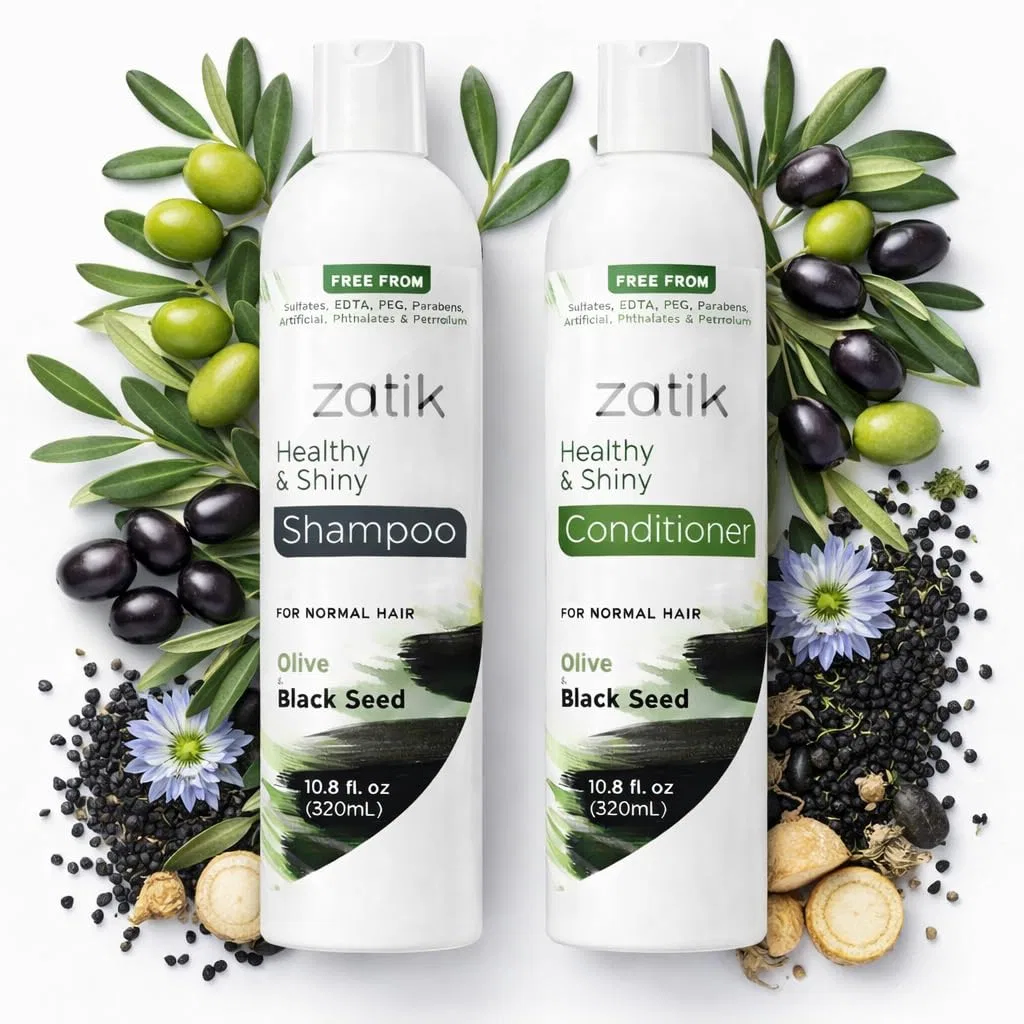 Шампунь «Olive Green Black Seed» от Zatik Beauty Essentials Zatik — фото 3
