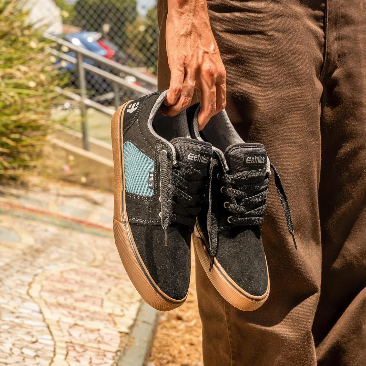 Мужские кроссовки Etnies 4101000261 - обувь для скейтборда, Black Teal — фото 2