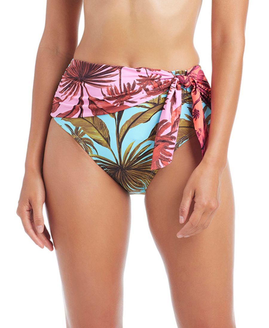 

Женские плавки Lotus с высокой талией и завязками Bleu by Rod Beattie, Multi