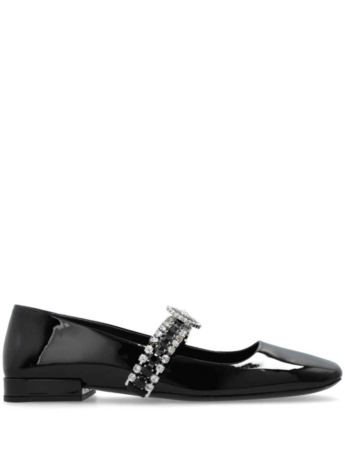 

Versace кожаные балетки, черный