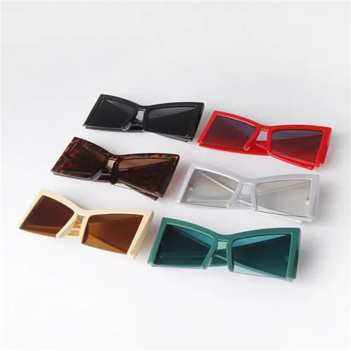 

Крупные солнцезащитные очки в полуободковой оправе для женщин, очки «кошачий глаз», панк-стиль, винтажные женские очки, защита от ультрафиолета UV400 MTZJH, C1