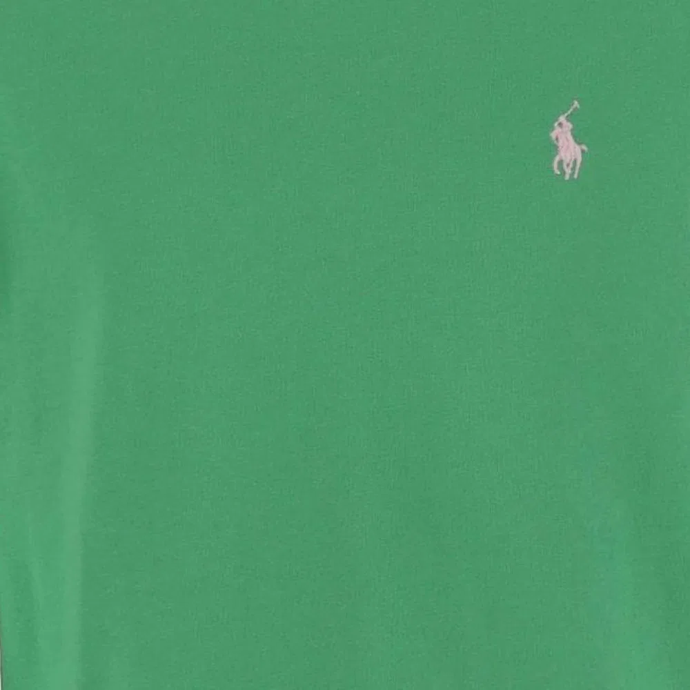 Футболка Polo Ralph Lauren зеленая детская — фото 4
