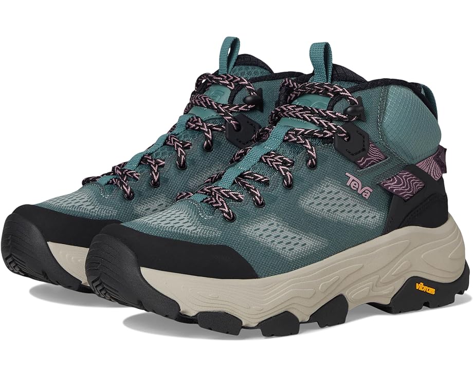 

Треккинговые кроссовки Teva Grandview Max Vent, цвет Silver Pine/Eggplant Purple