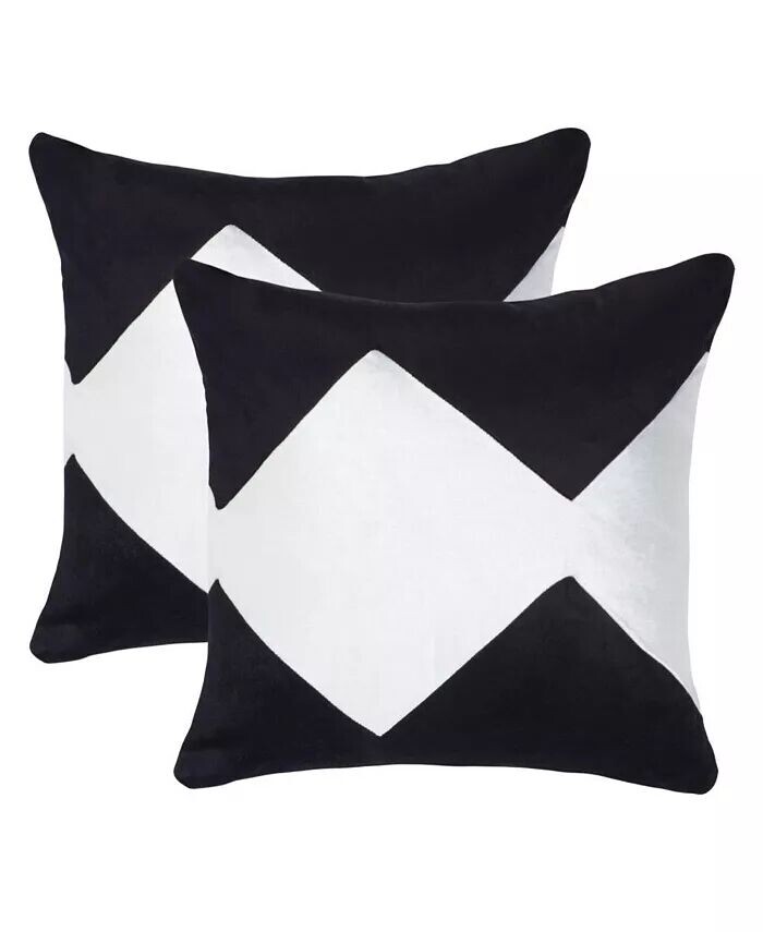 

Подушка Tabytha 22 x 22 дюйма (набор из 2 шт.) Safavieh, черный