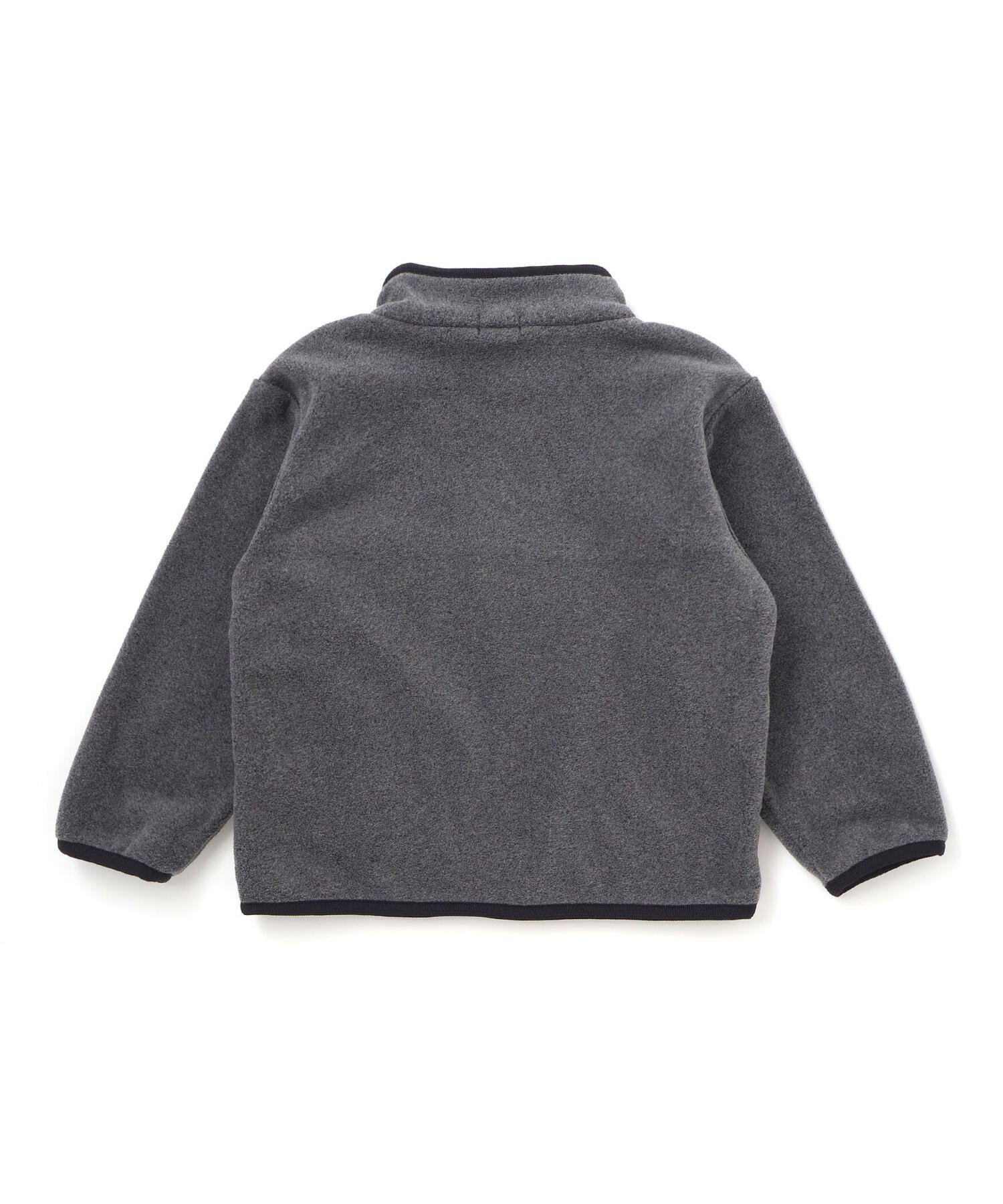 Пуловер с высоким воротником из флиса POLARTEC с окантовкой (100-150 см) BeBe, Gray — фото 3