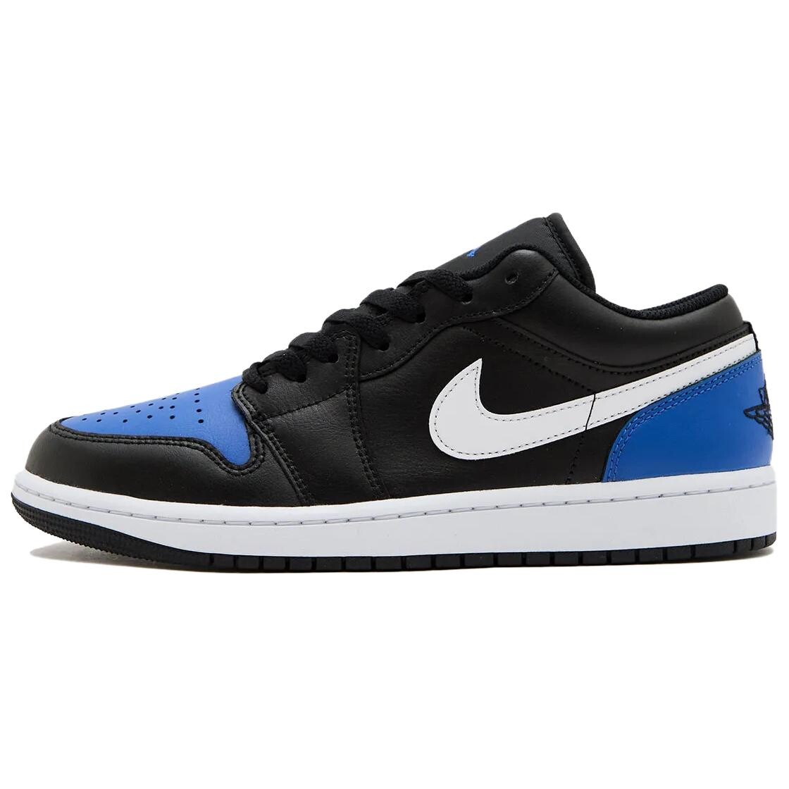 

Кроссовки Air Jordan 1 Vintage Basketball Shoes Unisex Low-top Black/blue/white, черный/синий