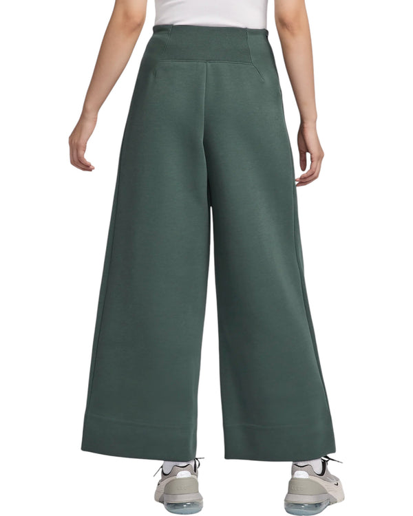 Брюки sportswear tech fleece high-waisted pants 'green' Nike, зеленый — фото 2