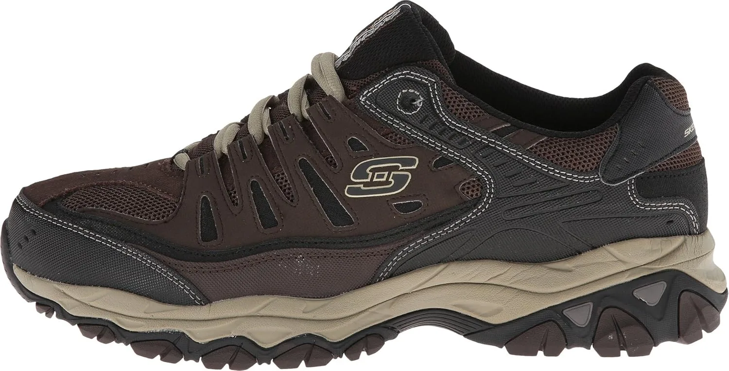 Мужские кроссовки Skechers Sport Afterburn Memory Foam Lace, коричневый — фото 3