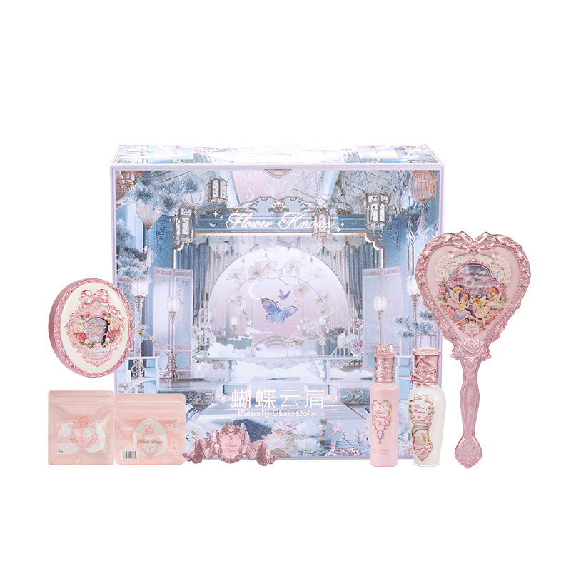 

Набор косметики FlowerKnows Cherry Blossom Box с легкой растушевкой и натуральным глянцевым блеском для губ Flower Knows