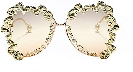 

Солнцезащитные очки в стиле стимпанк 2026 года для женщин, металлические, увеличенного размера, винтажные солнцезащитные очки для мужчин, защита от ультрафиолета UV400 generic, Black