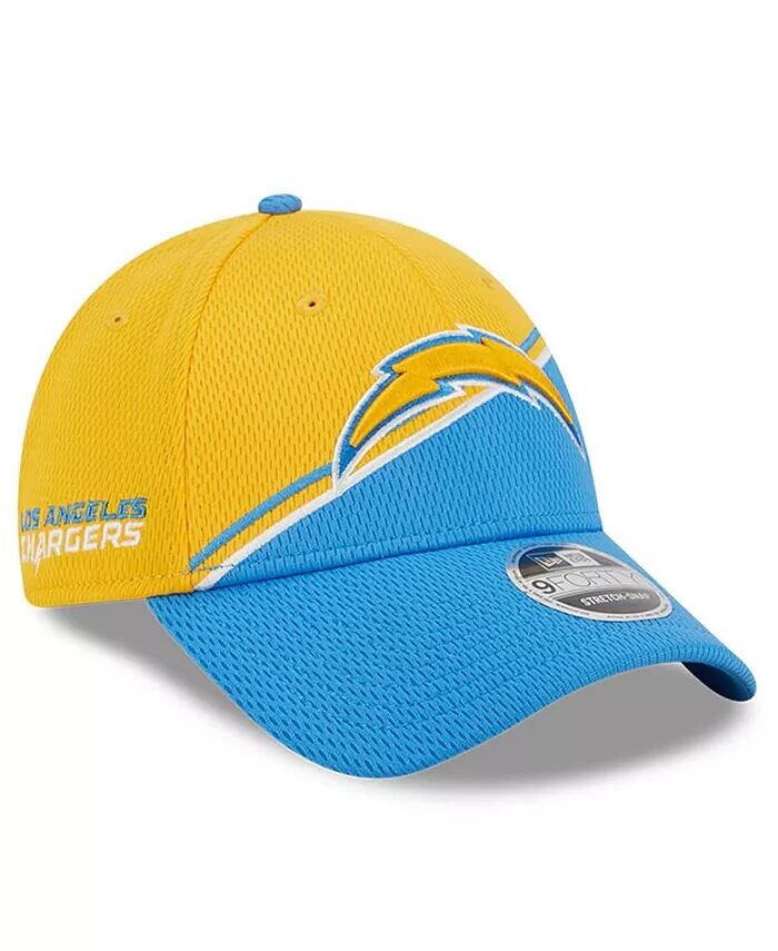 

Мужская регулируемая кепка Los Angeles Chargers 2023 Sideline 9FORTY золотого и синего цвета New Era