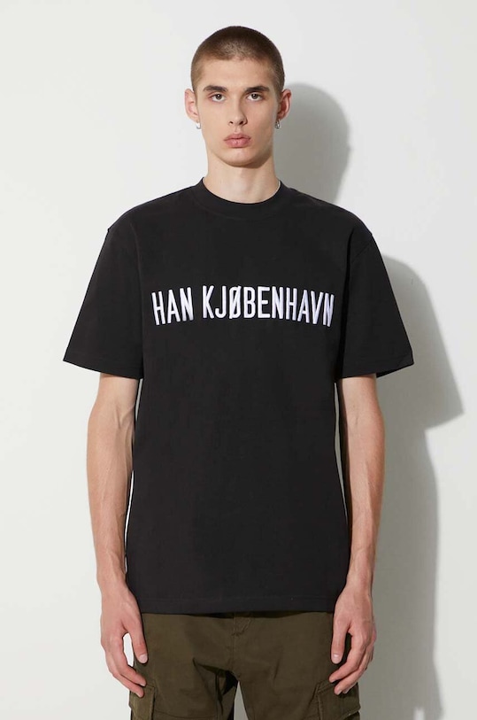 

Хлопковая футболка Han Kjøbenhavn, черный