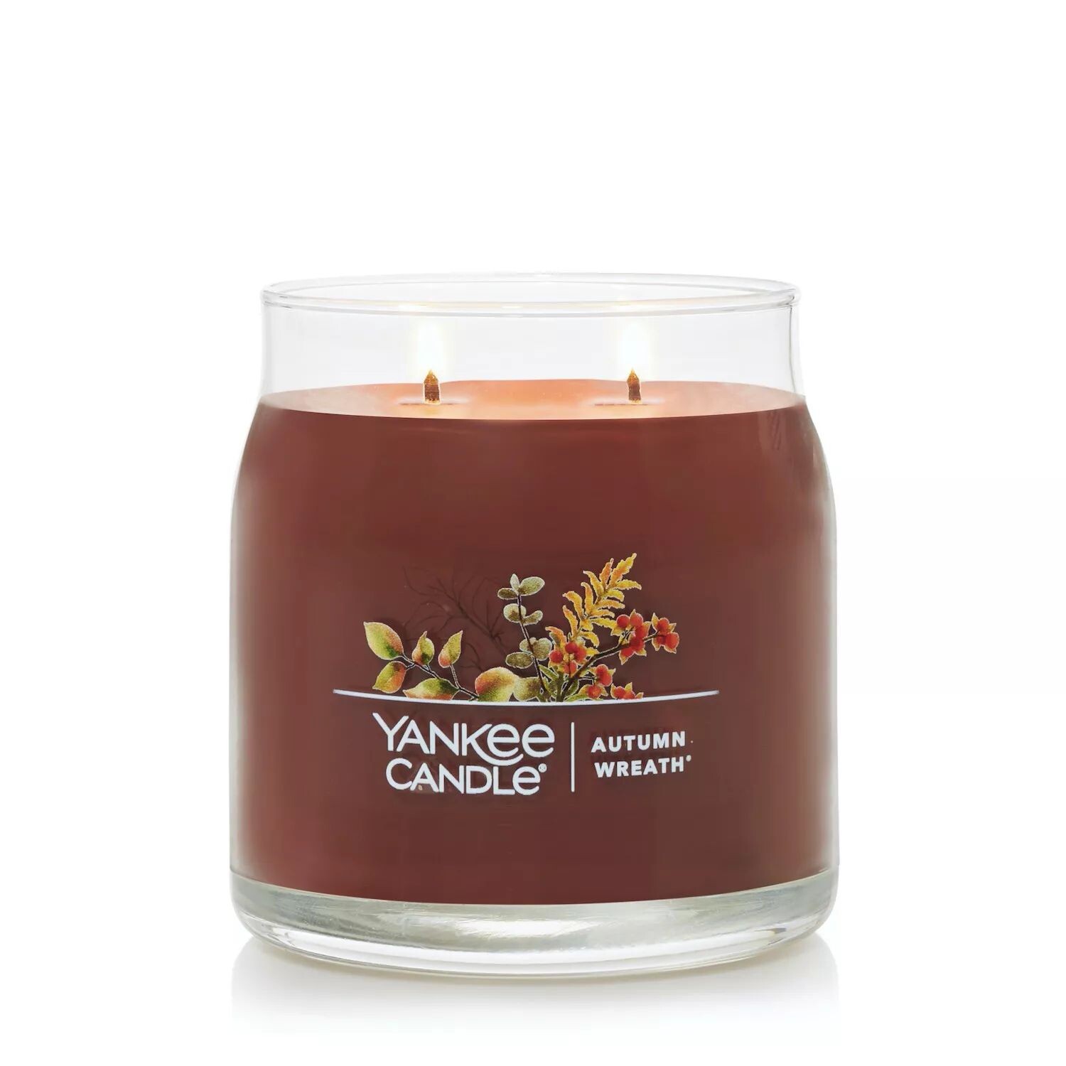 

Осенний венок Yankee Candle, 13 унций. Фирменная средняя банка для свечей