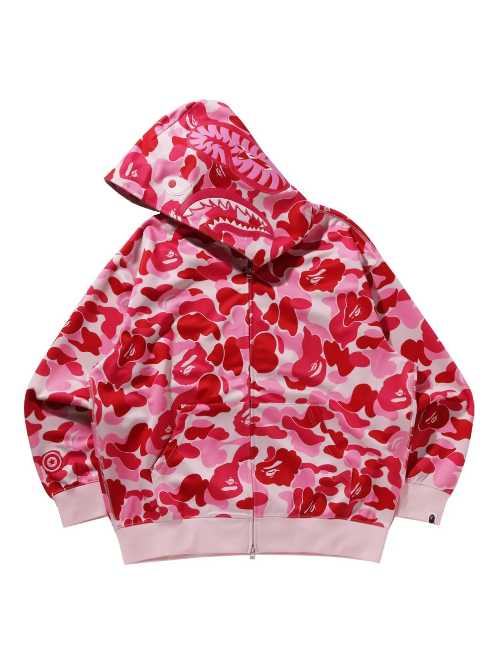 

Худи Big ABC Camo на молнии A BATHING APE, красный