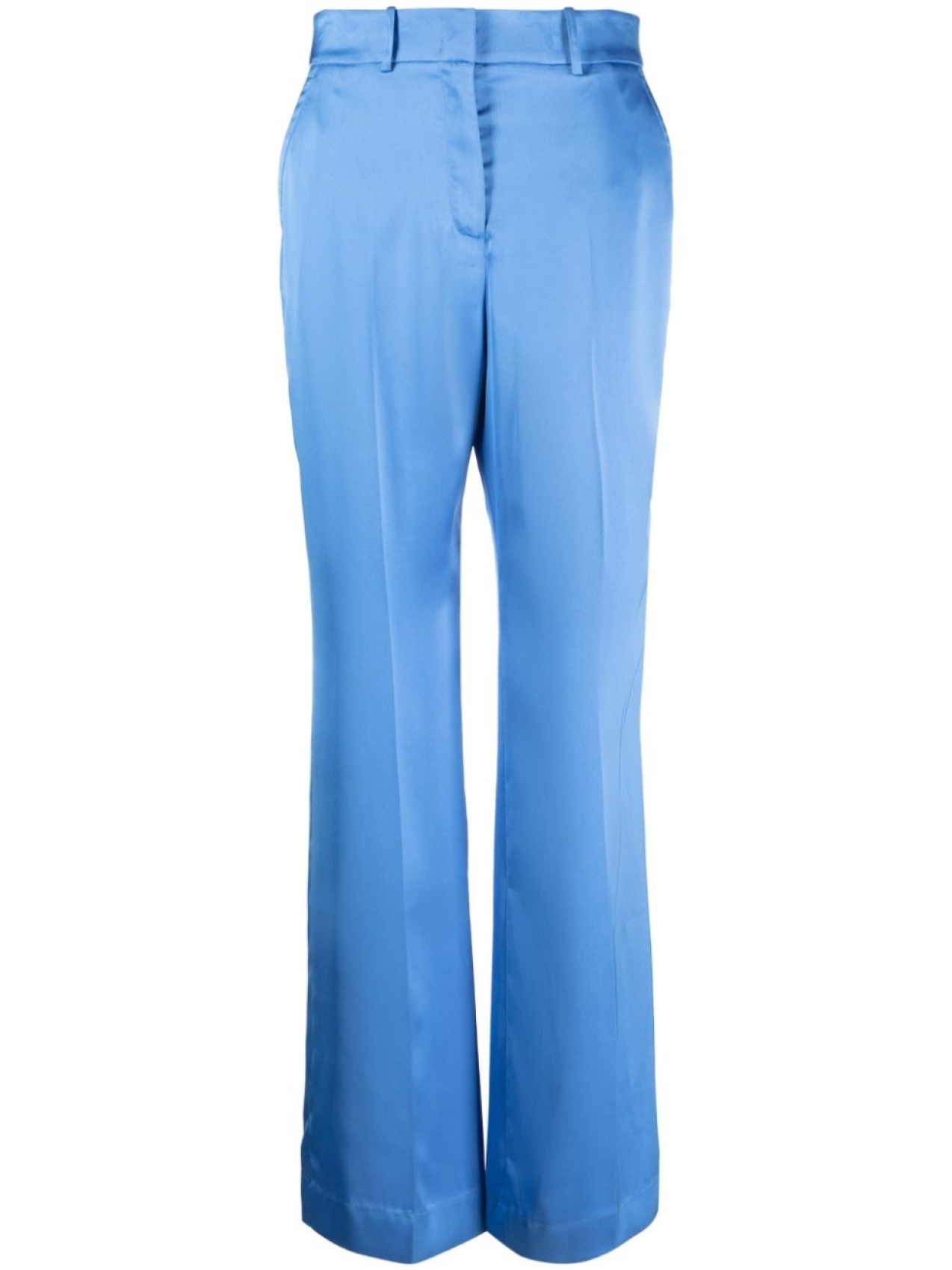

BCBG Max Azria расклешенные атласные брюки, синий
