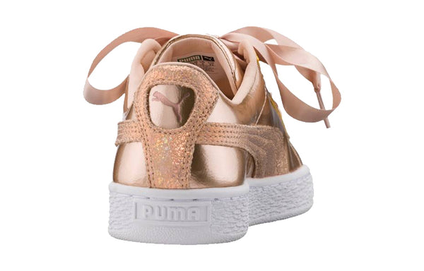 Кроссовки basket heart lunar lux 'cream tan' Puma, золотой — фото 4