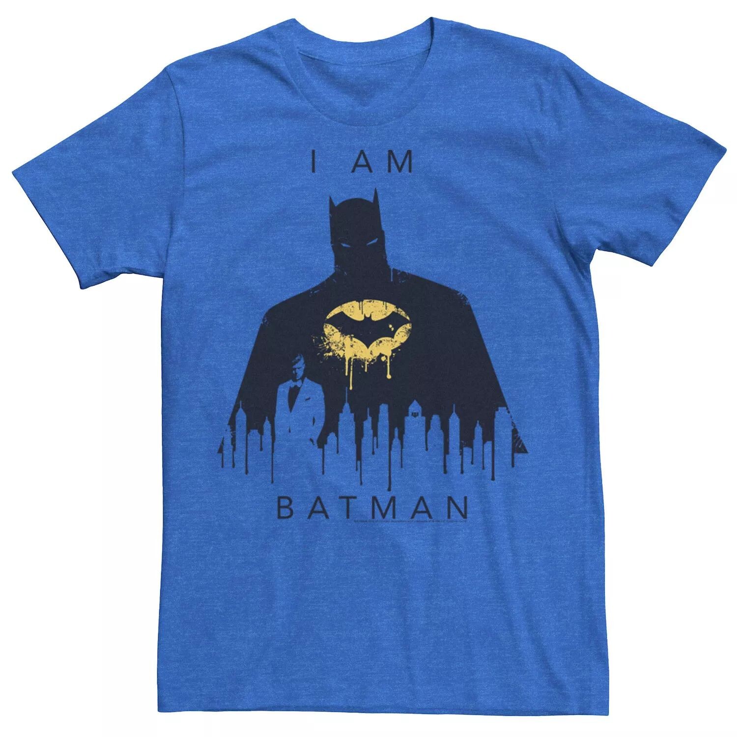 

Мужская футболка с плакатом I Am Batman Skyline DC Comics