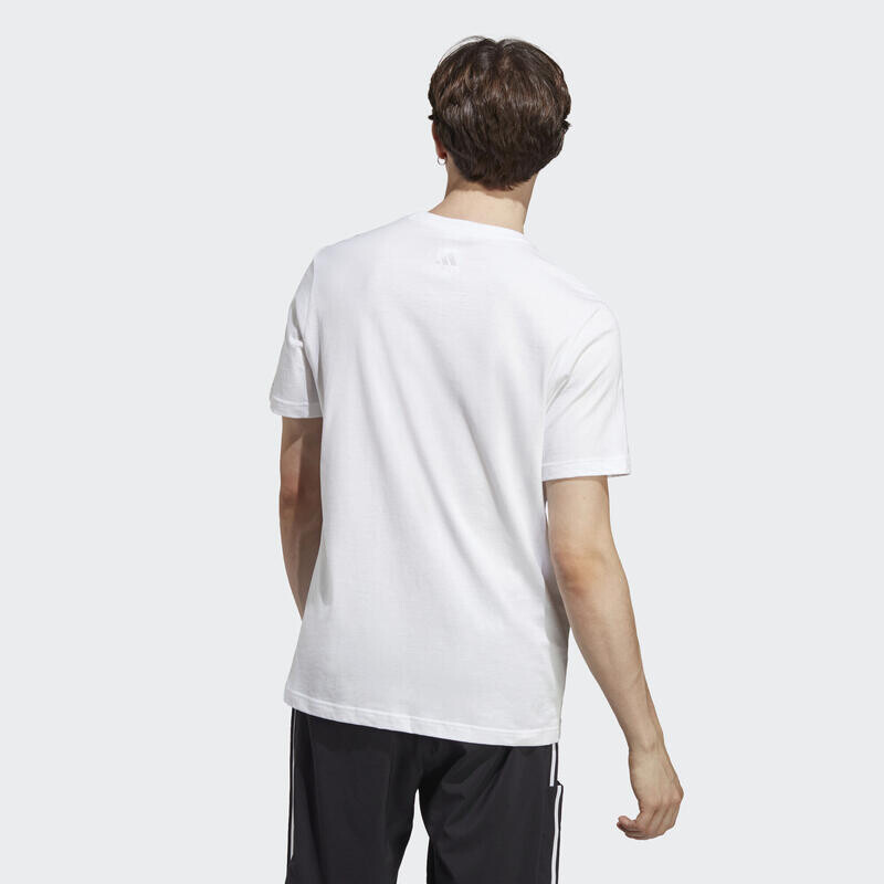 Спортивная футболка Adidas, белый/черный — фото 3