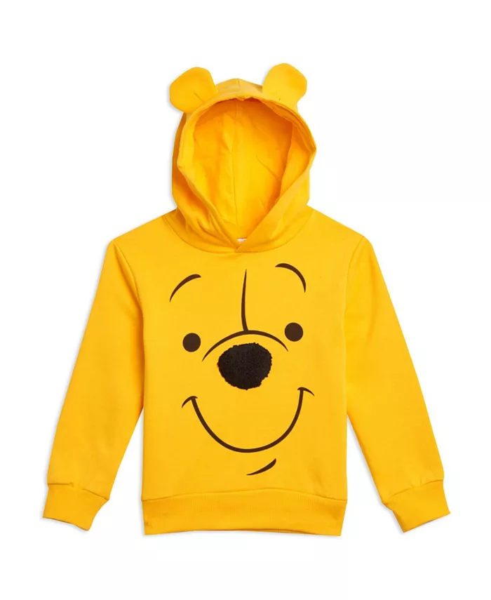 

Детская флисовая толстовка с капюшоном для мальчиков Toddler Boys Fleece Cosplay Pullover Hoodie Winnie the Pooh, желтый