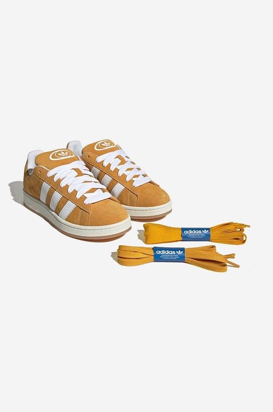 Замшевые кроссовки Campus 00S adidas Originals, желтый — фото 4