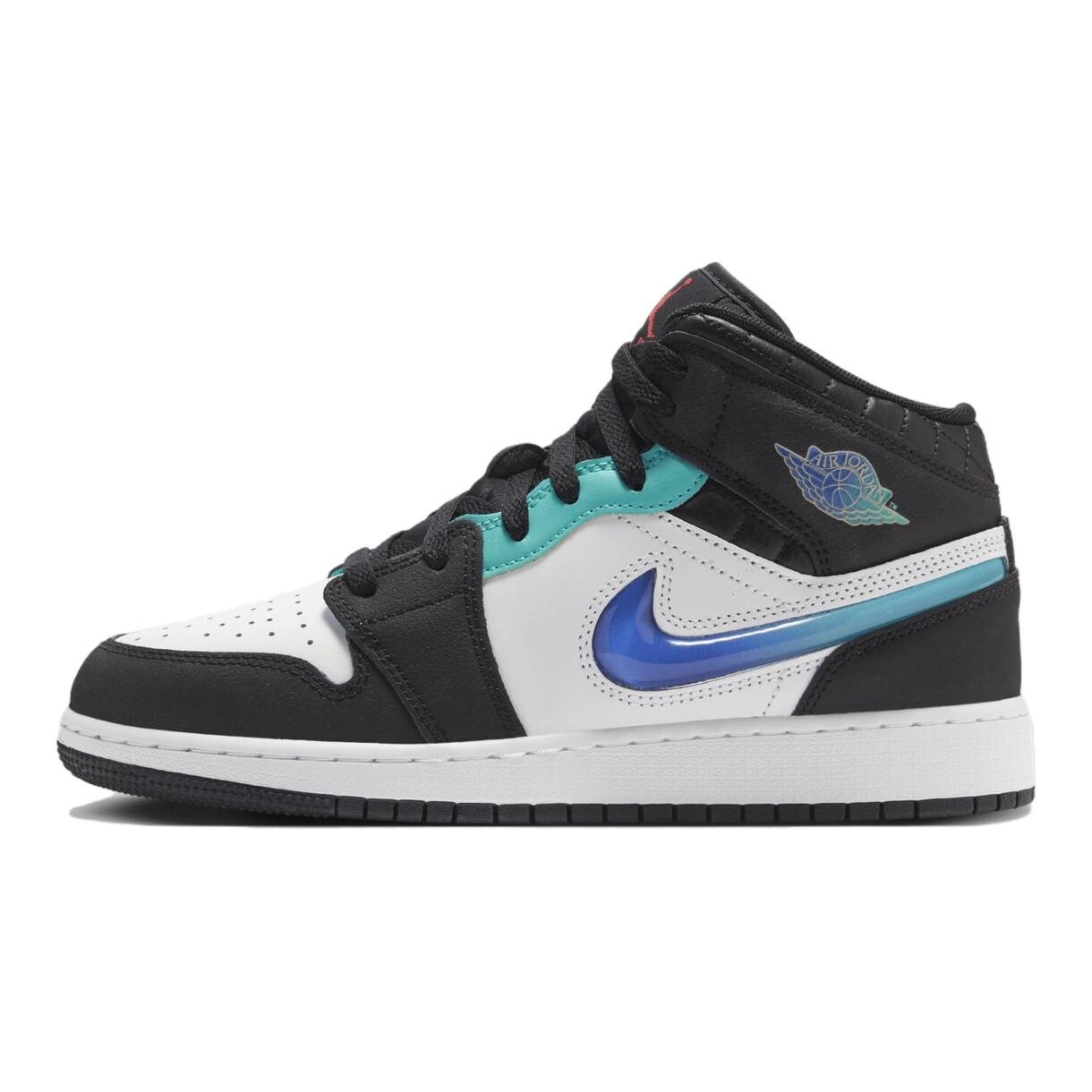 

Баскетбольные кроссовки Air 1 Kids, средние, черные/белые Jordan, черный/белый